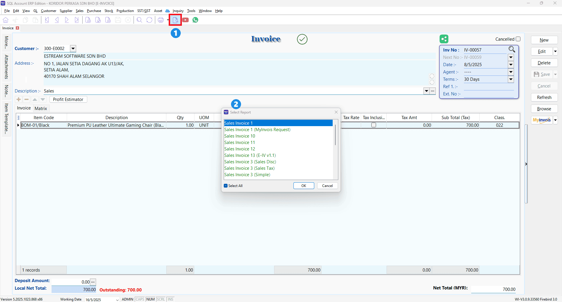 Capture LHDN QR Code to display in RTM Report - Step 1