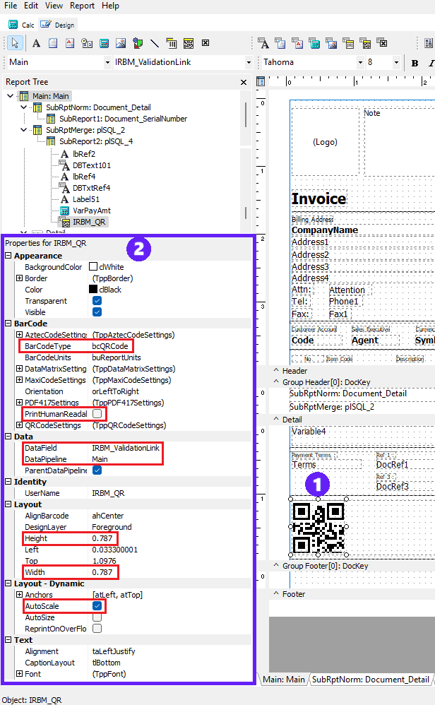 Capture LHDN QR Code to display in RTM Report - Step 5