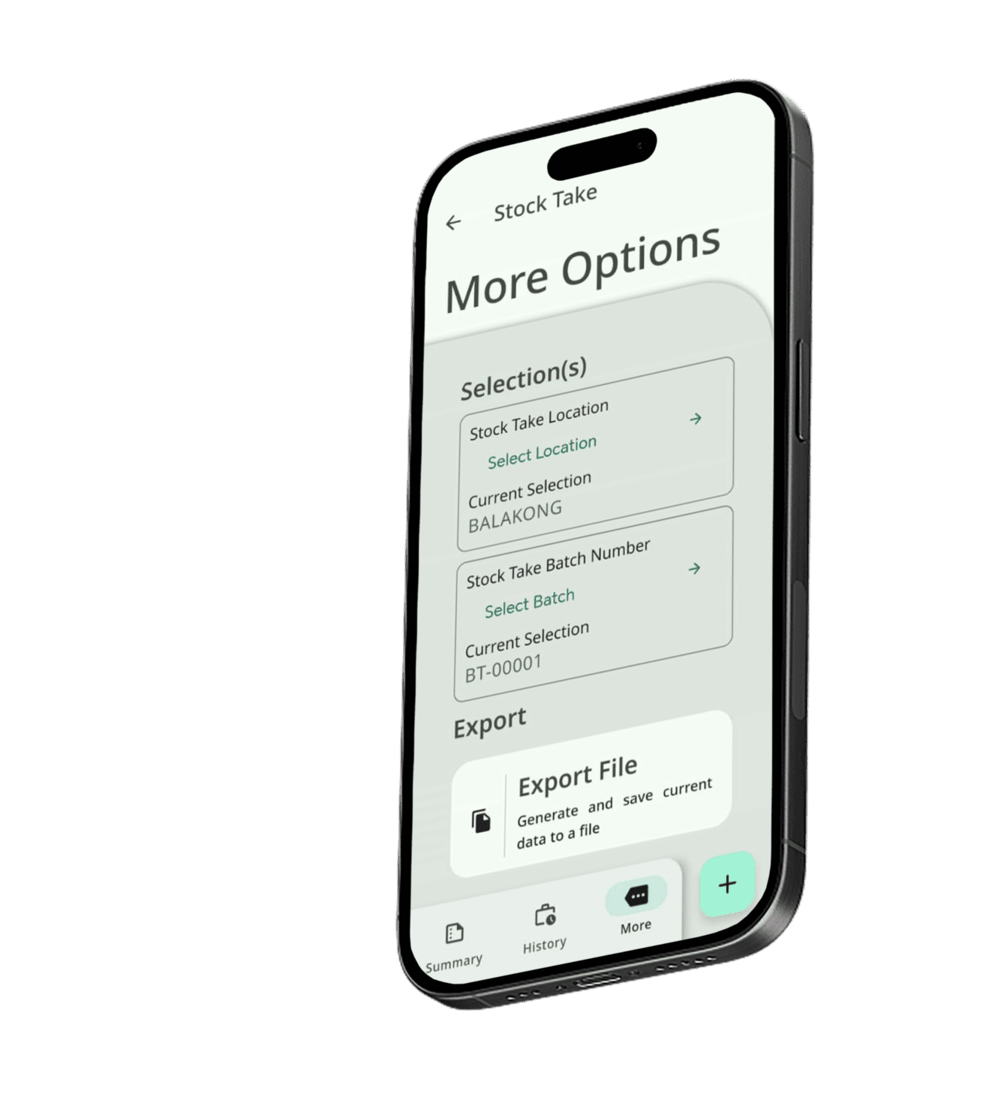 SQL Stock Take Mobile App